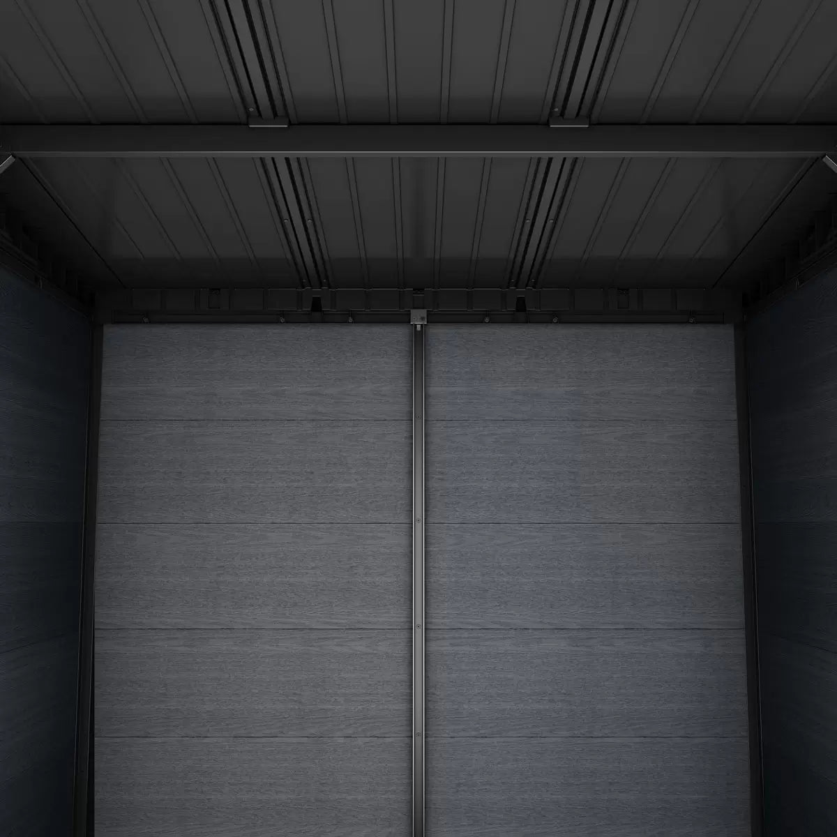 Keter 11x 7 Cortina Heavy Duty Plastic Pent Shed – Dark Grey