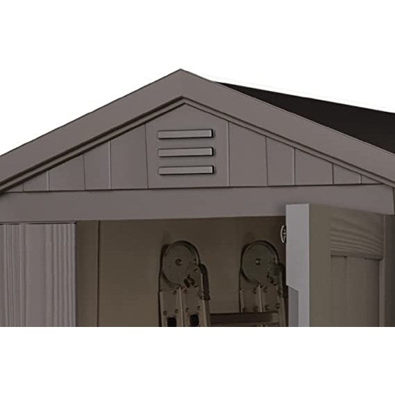 Keter 4×6 Factor Heavy Duty Plastic Garden Shed – Beige