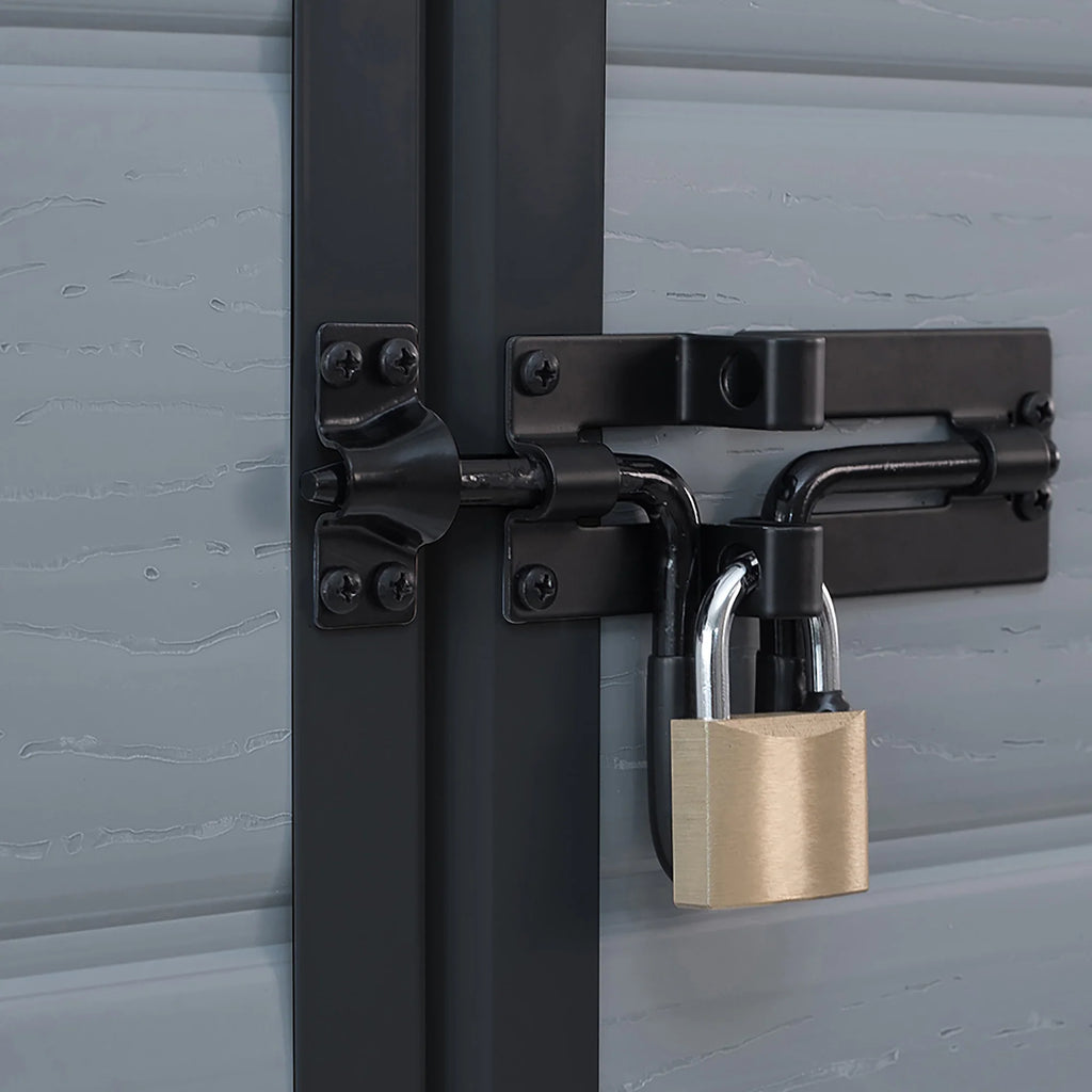 Klikstrom Senner 6×4 ft Pent Grey Shed with floor & 1 window