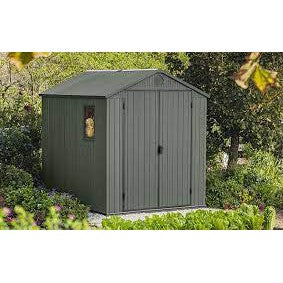Keter 6×8 Darwin Heavy Duty Plastic Garden Shed – Green
