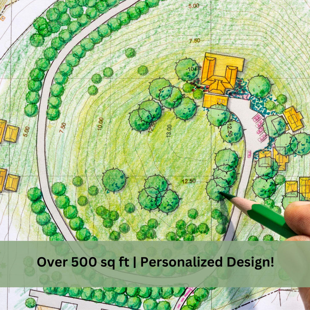 Custom Garden & Landscaping Plan for Large Spaces (500+ sq ft): Personalized Design