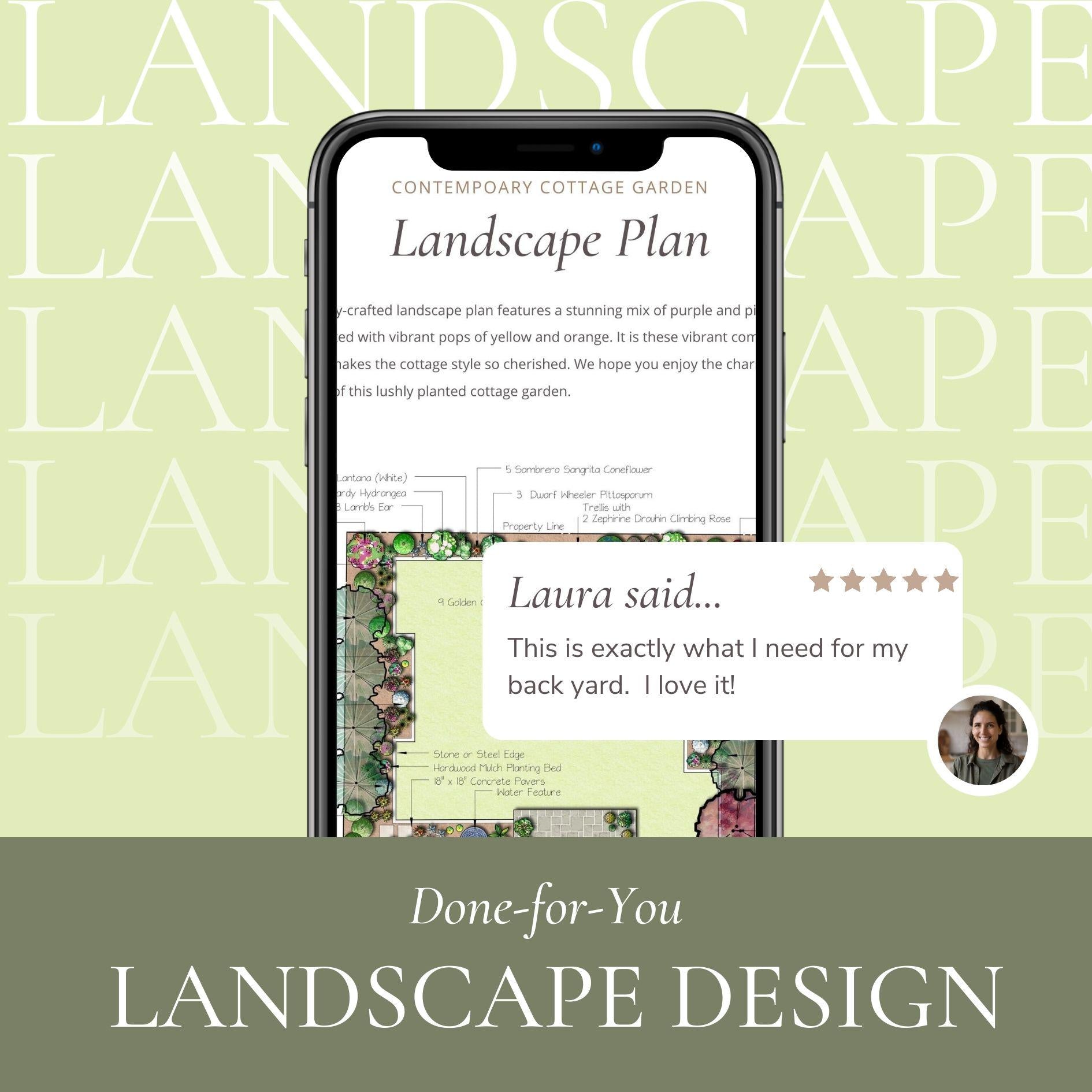 Personalized Garden Design Plan: Single Area Landscape Layout - Up to 500SF